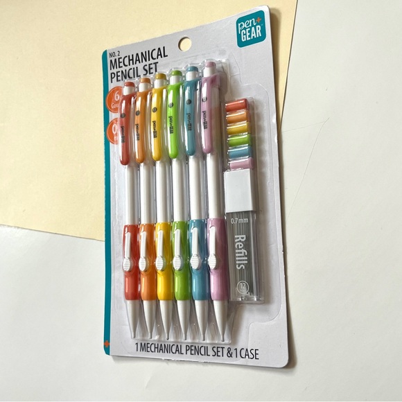 🏷️ set of 6 mechanical pencils with refill lead case & erasers (0.7mm) - Picture 6 of 12